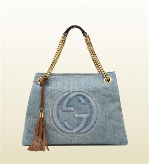 soho denim shoulder bag gucci|Gucci soho shoulder bag price.